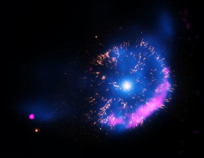 GK Persei (or Nova Persei 1901) was a particularly bright nova observed from Earth in 1901. It features a nebular envelope of material ejected in the explosion, an expanding cloud of gas and dust that travels about 1200 km /s.