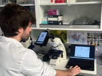 Project to diagnose malaria through the mobile at the MWC