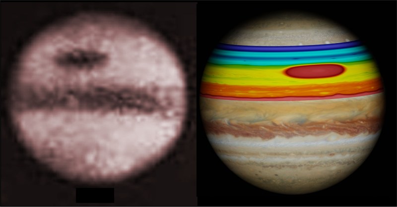 The age of Jupiter's Great Red Spot is determined