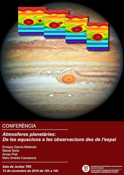 Conferencia sobre atmósferas planetarias en el campus de Terrassa de la UPC